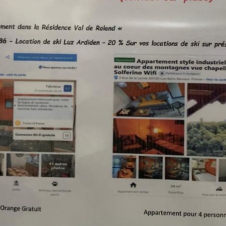 Appartement Tt Confort Au Coeur Des Montagnes Vue Sur Les Montagnes II Wifi ลูซ-แซ็ง-โซเวอร์ ภายนอก รูปภาพ