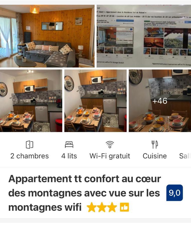 Appartement Tt Confort Au Coeur Des Montagnes Vue Sur Les Montagnes II Wifi ลูซ-แซ็ง-โซเวอร์ ภายนอก รูปภาพ